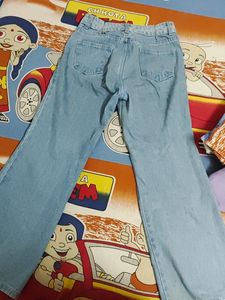 High Waisted Light Blue Wideleg Jeans