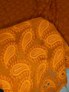 Orange Chicken Work Fabric
