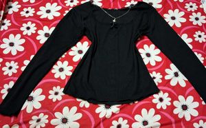 Black Y2k Top
