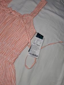 Gingham Print Top