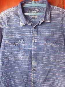 Striped Denim Shirt