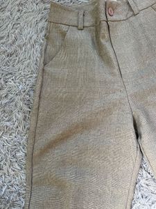 Beige Straight Leg Pants