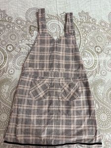 Cute Plaid Jumper Dress