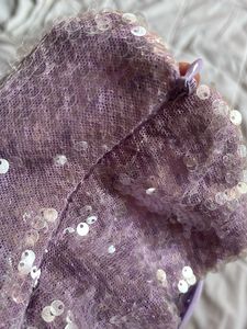 y2k Sparkly Purple Crop Top