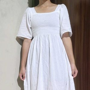 Cotton White Dress