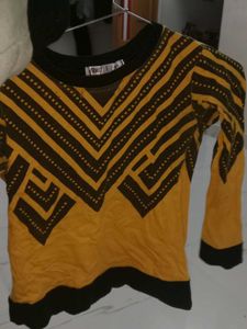 It Is  A Full Sleeve T-shirt Easy To Wash
