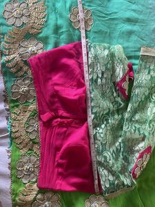 Multi Coloursaree With Long Sleeves Blouse