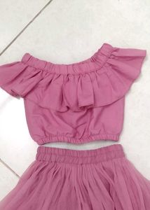 Unique Top And Skirt Set