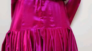 Pink Satin Salwar Suit
