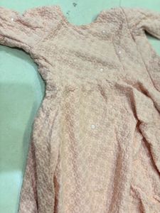 Elegant Pink Embroidered Outfit