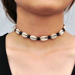 Cowrie Shell Beaded Necklace