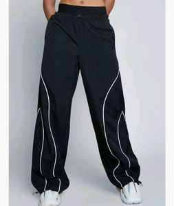 Men's Black &amp; White Track Pants