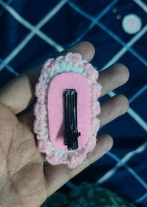 crochet flower hairclip🌸🌱