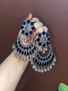 Blue Ethnic Earring