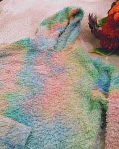 TRENDY FASHIONABLE TIE N DYE FLEECE HOODIE (S)