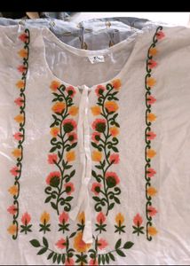 Beautiful White Kurti