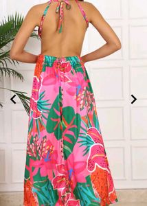 Floral Cutout Maxi Dress