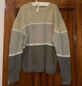 Lacoste Striped Knit Sweater