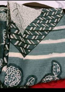 Mix Cotton Suit With Duptta