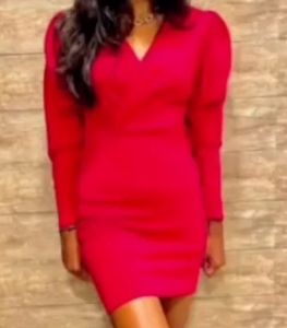 Hot Pink Ruched Sleeve Mini Dress