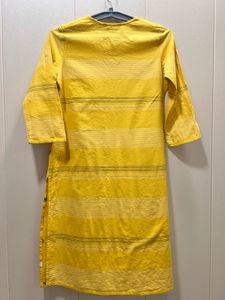 Yellow Polka Dot Kurta.