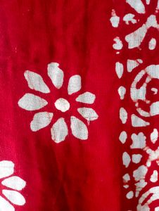 Red Floral Saree