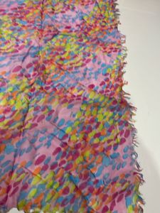 Multi Coloured Printed Square Scarf