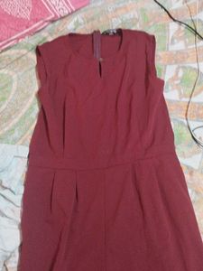 UpTownine Wine Colour jumpsuit