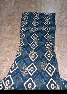 Blue and white Printed kurta