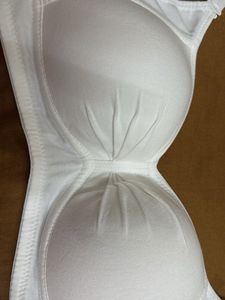 Comfortable White Cotton Bra