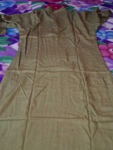 Olive Green Straight Kurti