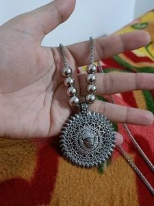 Oxidized Silver Necklace