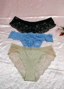 Lace Thong Panty Set