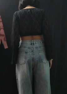 Lace Crop Top with Sleeves