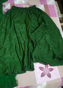 Green &amp; Gold Embroidered Salwar Kameez