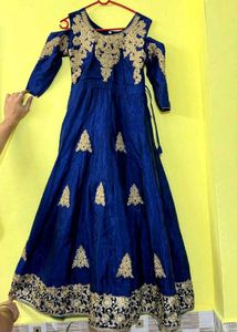 Elegant Blue Ethnic Gown