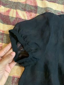 Beautiful Black See Through Top
