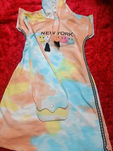 Smiley Face Hoodie Dress