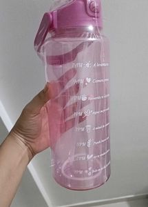 Pink Motivational Water Bottle
