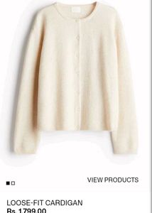 H&amp;M Loose Fit Beige Cardigan - Soft &amp; Cozy