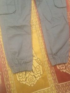 Grey Cargo Pants New