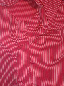 Striped Red Crop Top