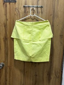Lemon Yellow Party Skirt Size 30