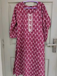 Pure Cotton Churidar Set With Bottom And Duppatta