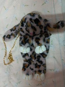 beautiful sling animal print beg