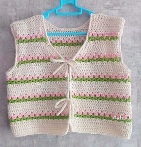 Cute Crochet Vest Or Cardigan
