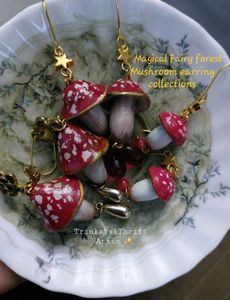 Magical Forest Mushroom Earrings