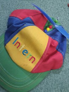 Cute Hat With A Fan On Top