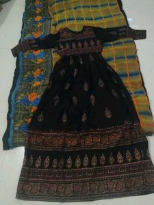 Elegant Black Ethnic Gown