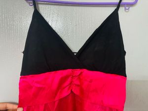 Hot Pink &amp; Black Mini Dress